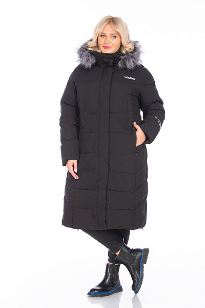 Пуховик WHS Черный, 8783401