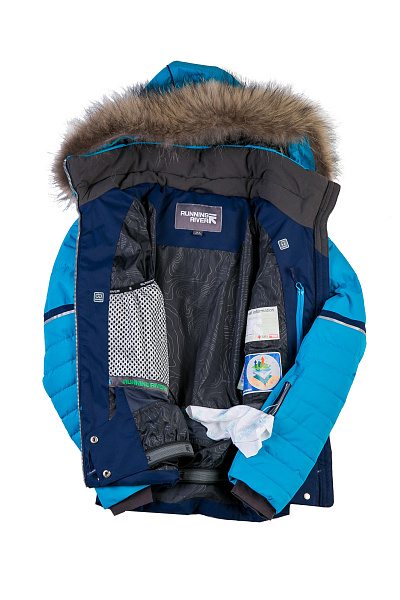 Женская горнолыжная Куртка Running River Голубой, 827815