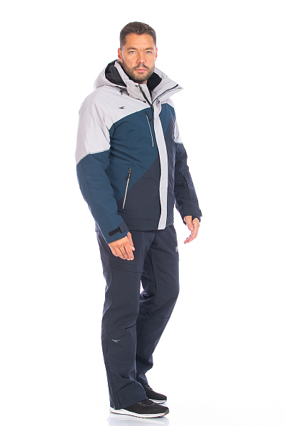 Мужской горнолыжный Костюм Tisentele Серо-синий, 847635K1