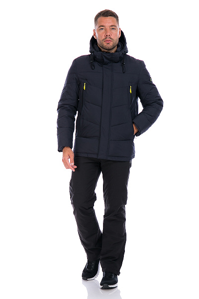 Мужской зимний Пуховик WHS Темно-синий, 8783184