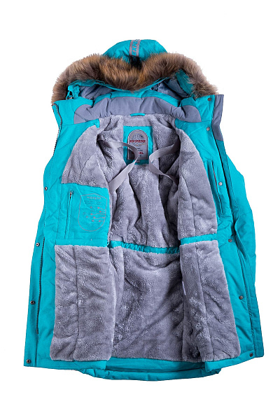 Женская зимняя Парка High Experience Бирюзовый, 6980241