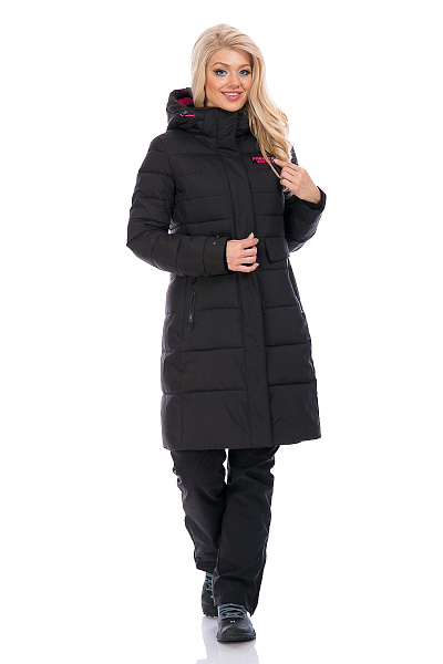 Женский зимний Пуховик WHS Черный, 8783205