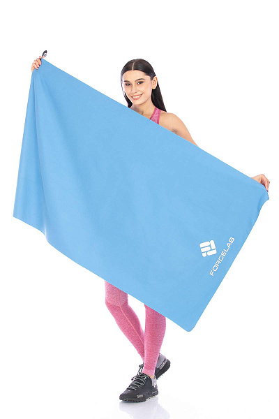 Полотенце Forcelab Голубой 80х130, 7066135