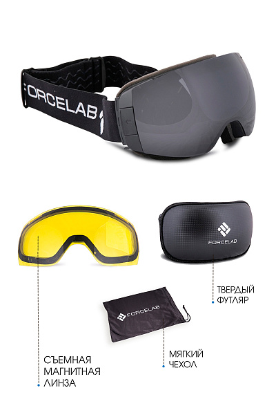 Горнолыжная маска Forcelab Черный, 706635