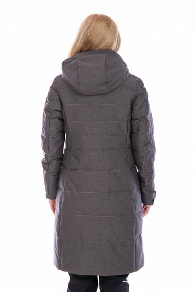Женский зимний Пуховик Lafor Темно-серый, 76704