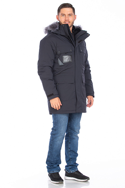 Парка WHS Темно-синий, 8783502