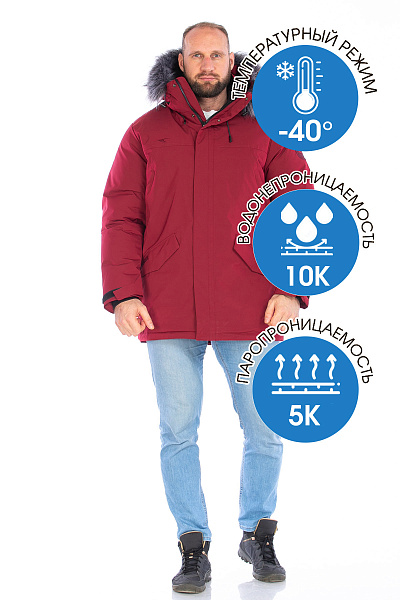 Парка Tisentele Бордовый, 847624