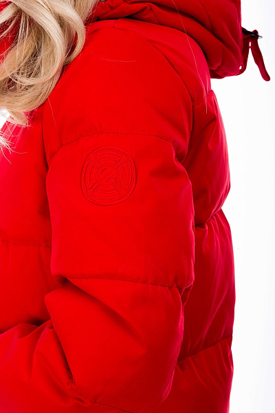 Женский зимний Пуховик WHS Красный, 8783129