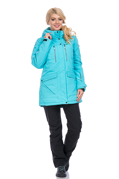 Женская зимняя Парка WHS Голубой, 8783248