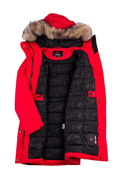 Женская зимняя Парка WHS Красный, 878374