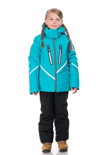 Детская горнолыжная Куртка WHS Бирюзовый, 8783212