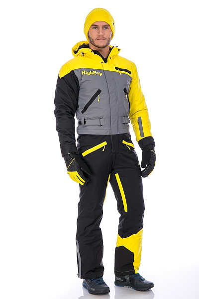 Мужской горнолыжный Комбинезон High Experience Черный, 6980301