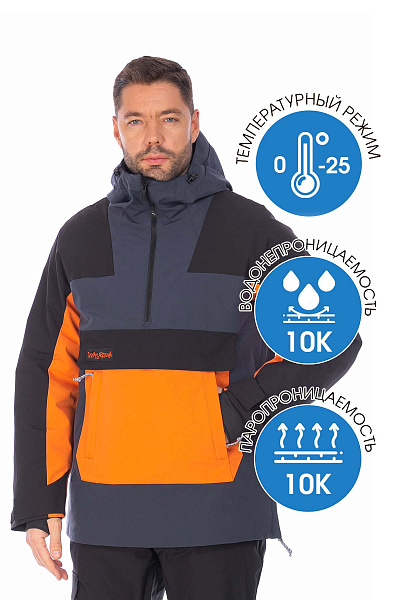 Анорак WHS Темно-синий, 8783469