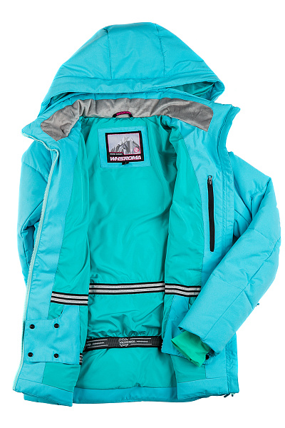 Женский горнолыжный Пуховик WHS Бирюзовый, 8783188