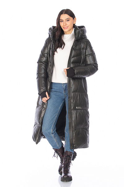 Пуховик FREE COVER Темно-зеленый, 70673