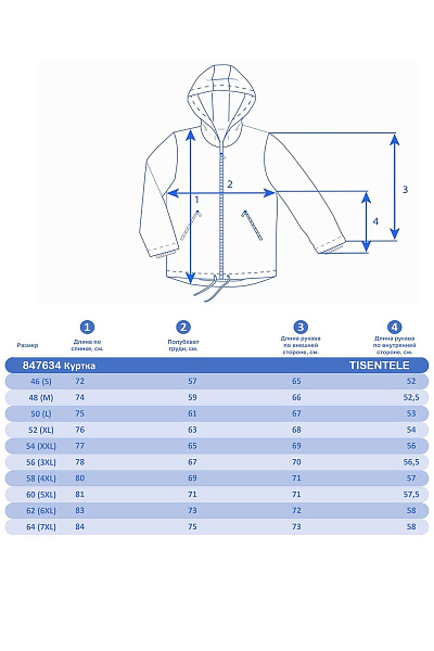 Мужской горнолыжный Костюм Tisentele Серо-синий, 847634K1