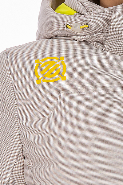 Женский горнолыжный Пуховик WHS Бежевый, 8783188