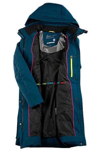 Женский зимний Пуховик WHS Серо-синий, 8783322