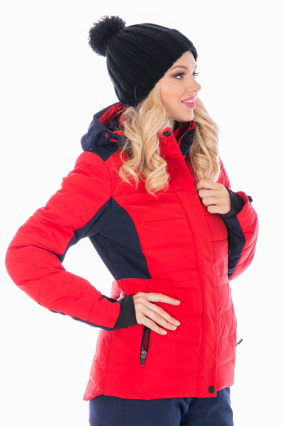 Женский горнолыжный Пуховик WHS Красный, 8783139