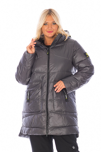 Женский зимний Пуховик Lafor Темно-серый, 767032