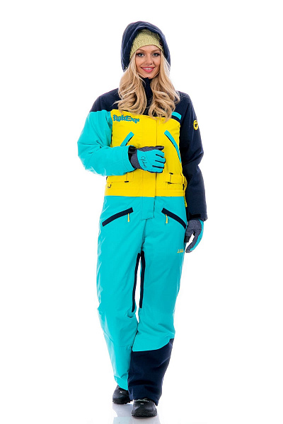 Женский горнолыжный Комбинезон High Experience Бирюзовый, 6980247