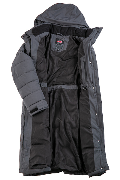 Женский зимний Пуховик Lafor Темно-серый, 76703