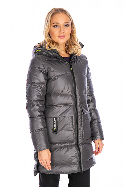 Женский зимний Пуховик Lafor Темно-серый, 767032
