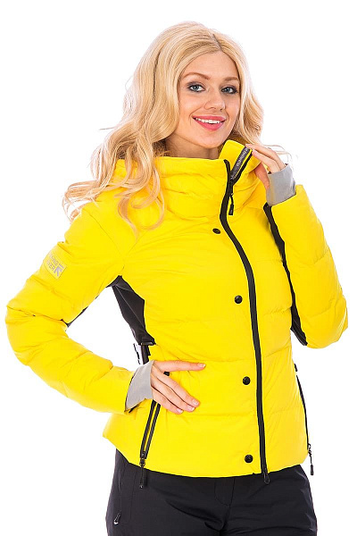 Женский горнолыжный Пуховик Running River Желтый, 827825