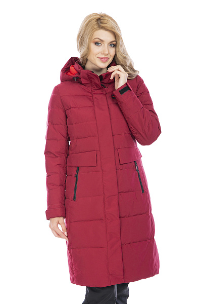 Женский зимний Пуховик Lafor Бордовый, 76704