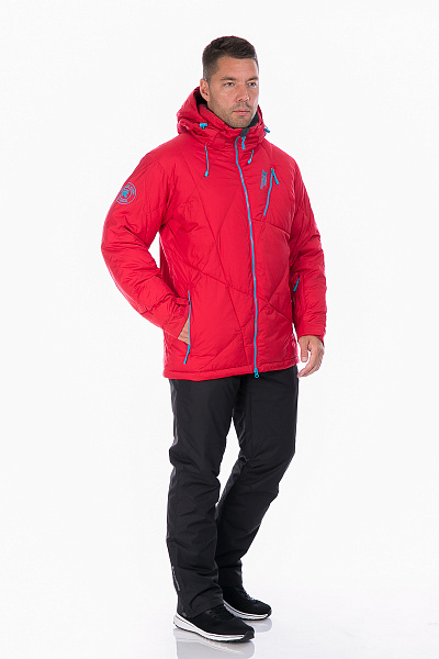 Мужской горнолыжный Пуховик Running River Красный, 827872