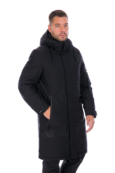 Мужская зимняя Парка WHS Черный, 8783201