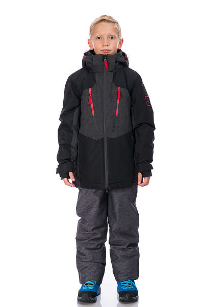 Детский горнолыжный Костюм WHS Темно-серый, 8783187K2