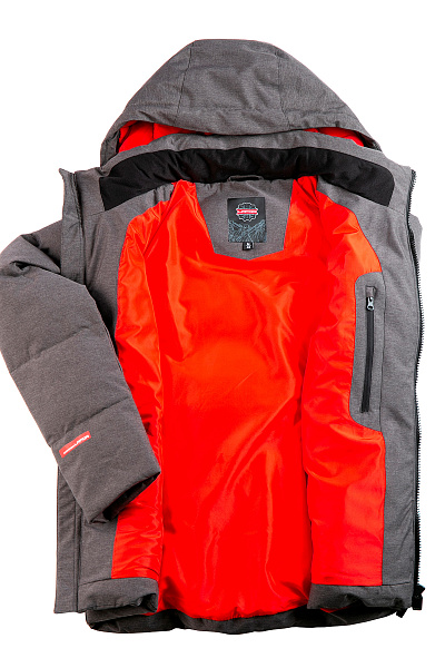 Мужской зимний Пуховик Lafor Темно-серый, 767058