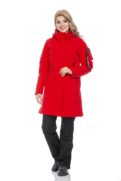 Женский зимний Пуховик WHS Красный, 8783289