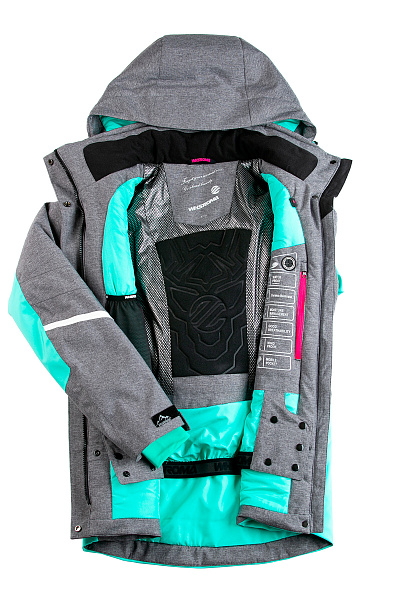 Женская горнолыжная Куртка WHS Светло-серый, 8783361