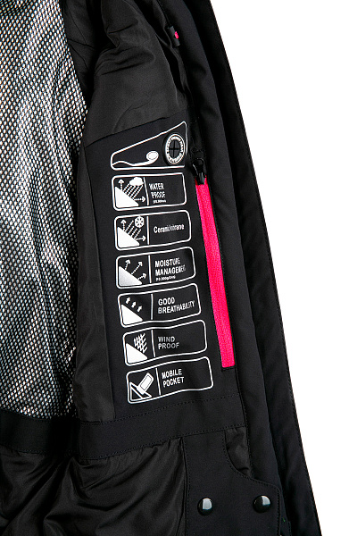 Женская горнолыжная Куртка WHS Черный, 8783321