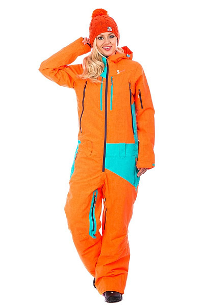 Женский горнолыжный Комбинезон Snow Headquarter Оранжевый, 838116