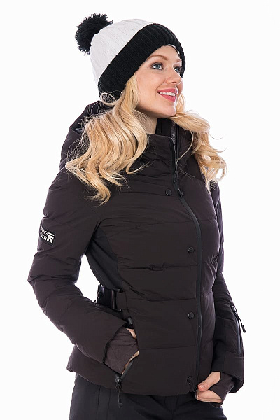 Женский горнолыжный Пуховик Running River Черный, 827825