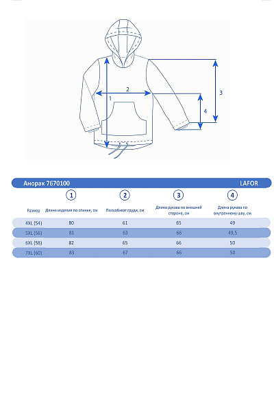 Анорак Lafor Мятный, 7670100