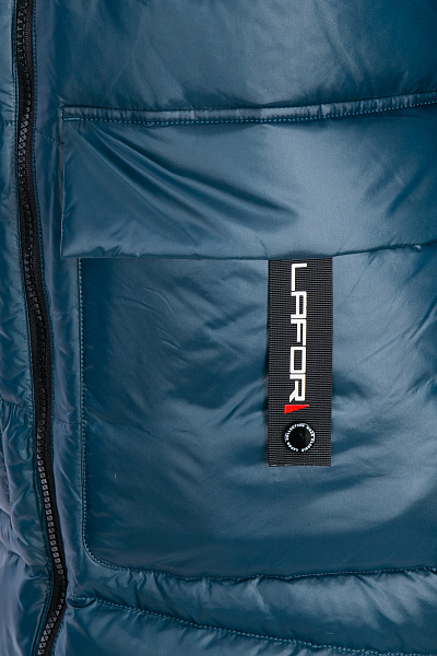 Женский зимний Пуховик Lafor Серо-синий, 767011