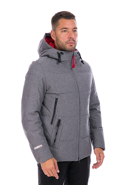 Мужской зимний Пуховик WHS Серый, 8783228