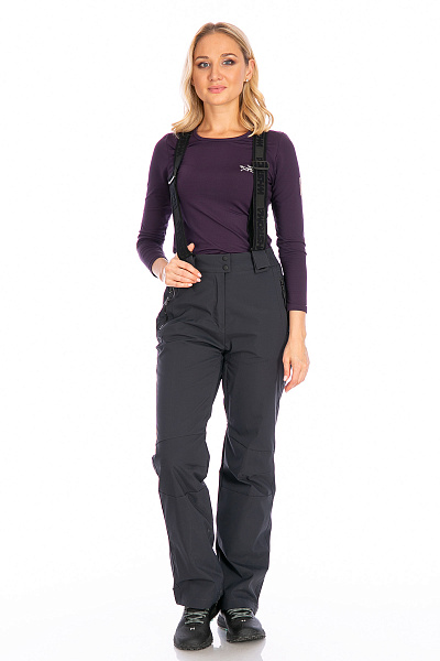 Женские горнолыжные Штаны WHS Темно-серый, 8783315