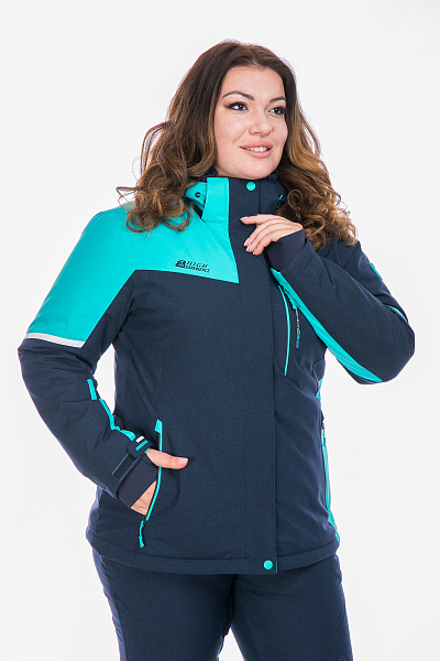 Женская горнолыжная Куртка High Experience Бирюзовый, 6980327