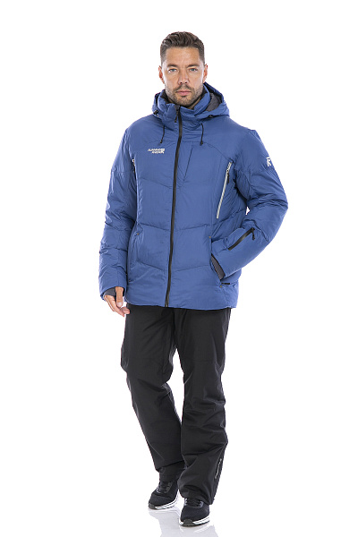 Мужской горнолыжный Пуховик Running River Темно-синий, 8278118