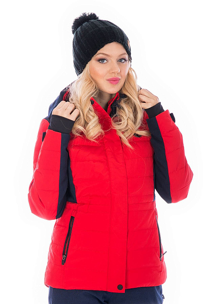Женский горнолыжный Пуховик WHS Красный, 8783139