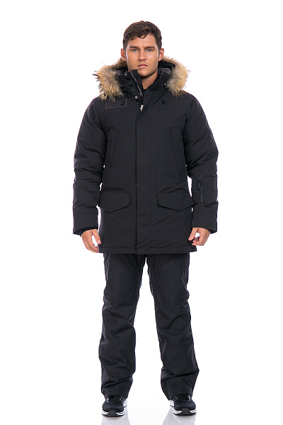 Мужская зимняя Парка Running River Черный, 827886