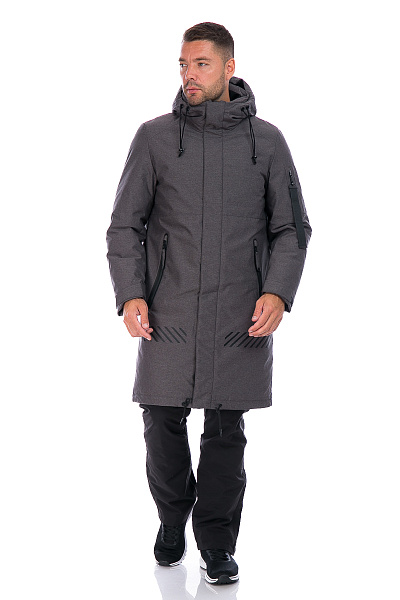 Мужская зимняя Парка WHS Темно-серый, 8783201