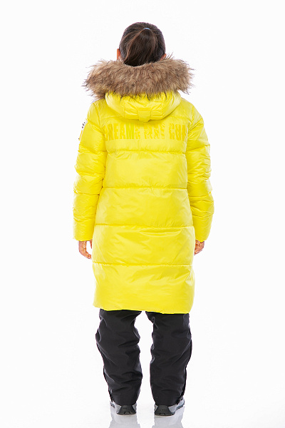 Детский зимний Пуховик WHS Желтый, 8783290