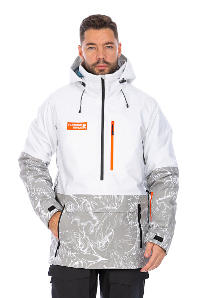 Мужская горнолыжная Куртка Running River Белый, 8278128