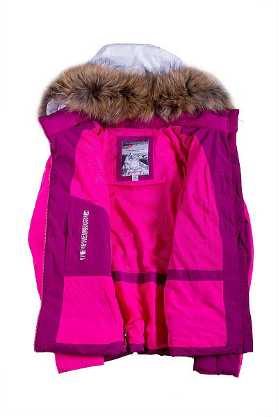 Женский горнолыжный Пуховик High Experience Малиновый, 6980259